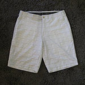 Golf Shorts Mens White Plaid 34 Waist Ben Hogan Golfing Golfer